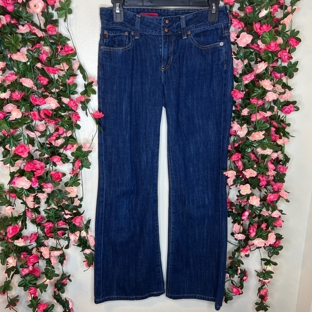 AG Adriano Goldschmied Dark Wash Blue Bootcut Jeans Denim Womens 27 The Jeanne